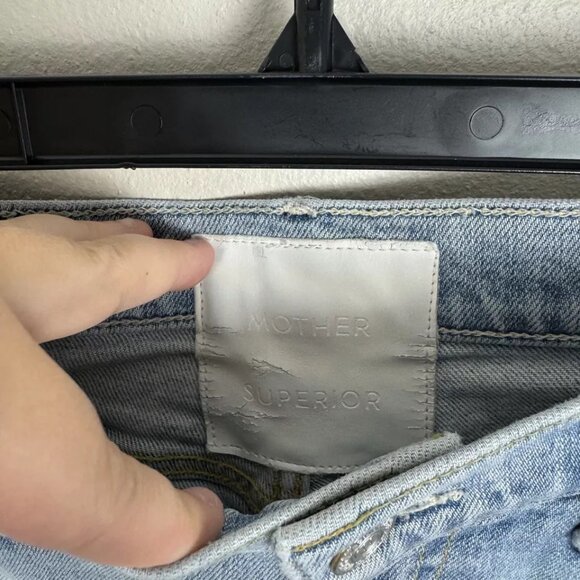 MOTHER Jeans The Insider Crop Step Fray Womens Size 25 Thanks Again Racer - Picture 9 of 9